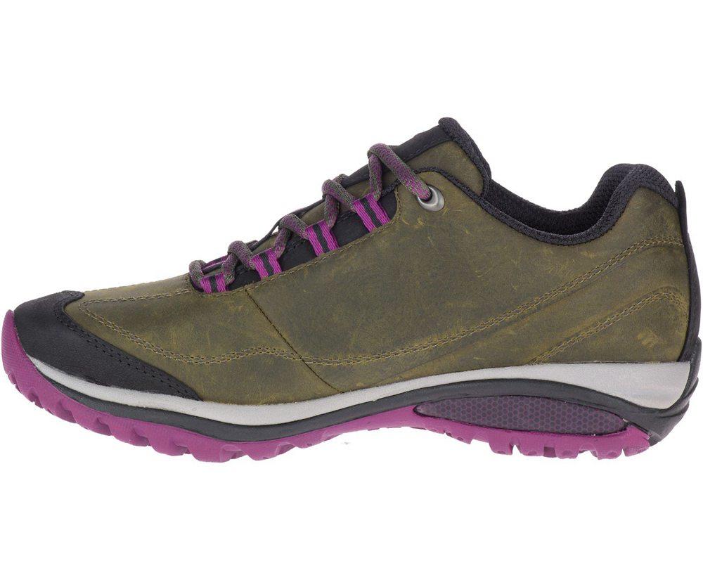 Buty Trekkingowe Merrell Damskie Oliwkowe - Siren Traveller 3 - 104765-OGQ